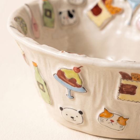Summer Party Bathtub Bowl detail - MoriMori Home