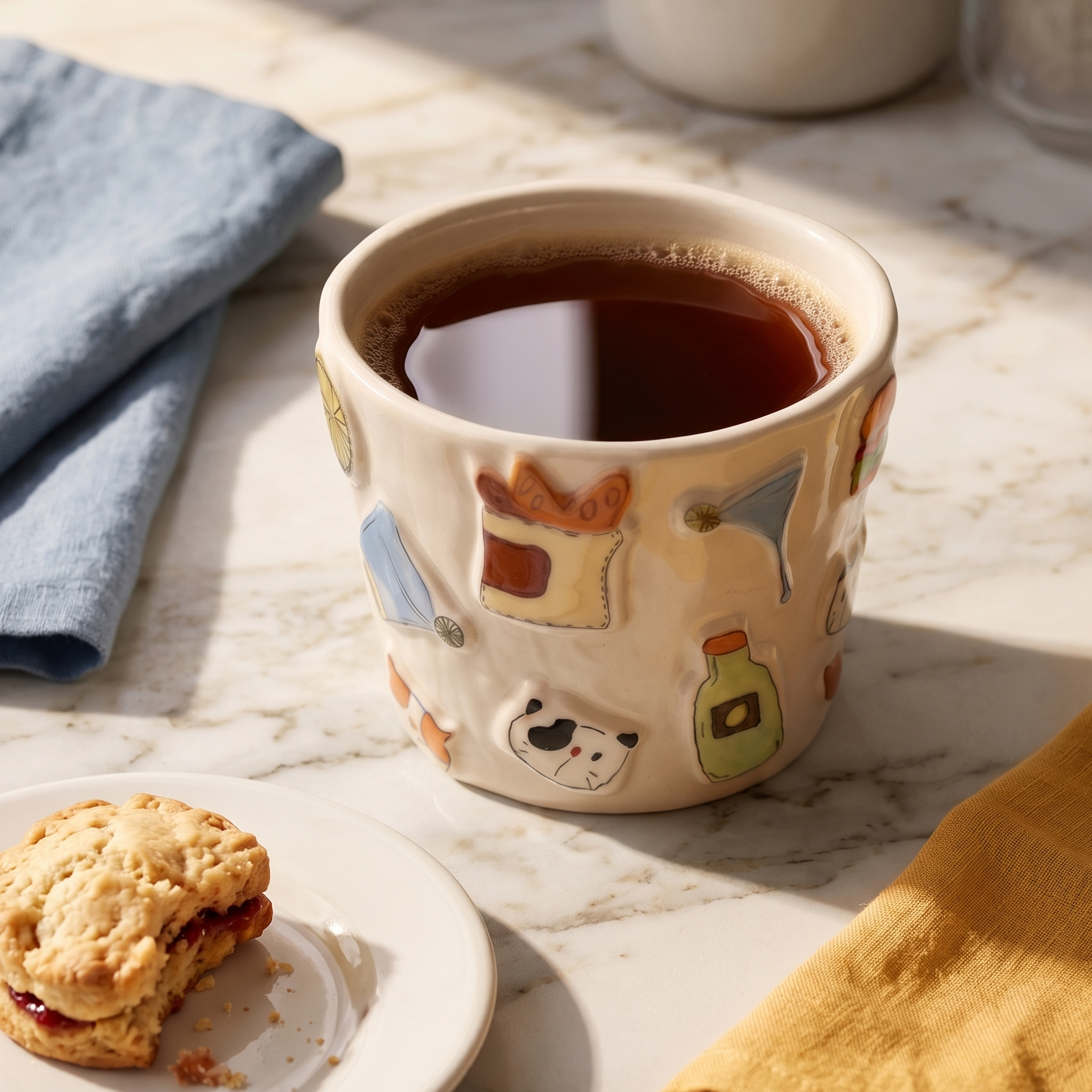 Summer Party Mini Ceramic Cup styled - MoriMori Home