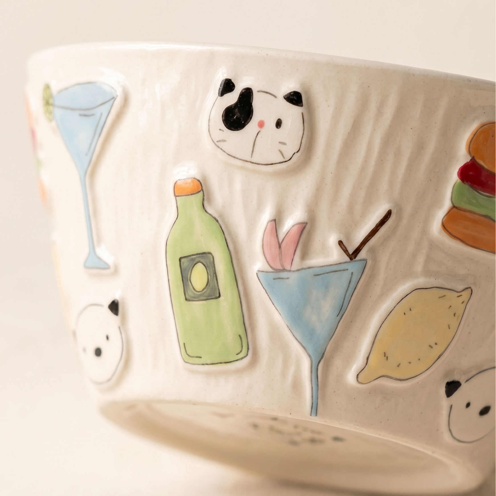 Summer Party Rice Bowl detail - MoriMori Home