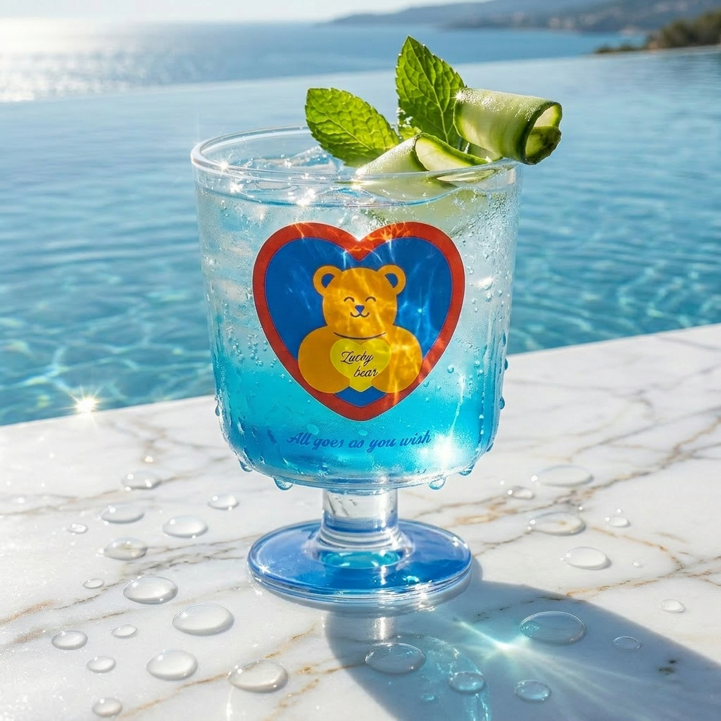 Sweet Bear Tall Wine Glass · 10oz