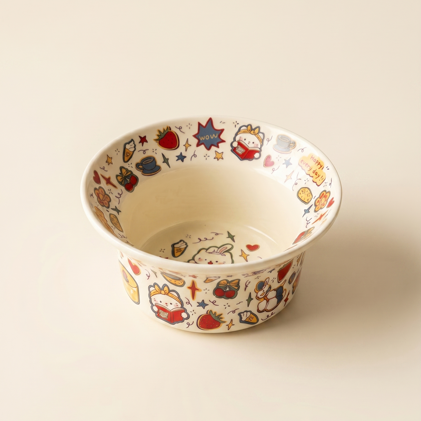 Creamy Ceramic Yogurt Bowl · 5"