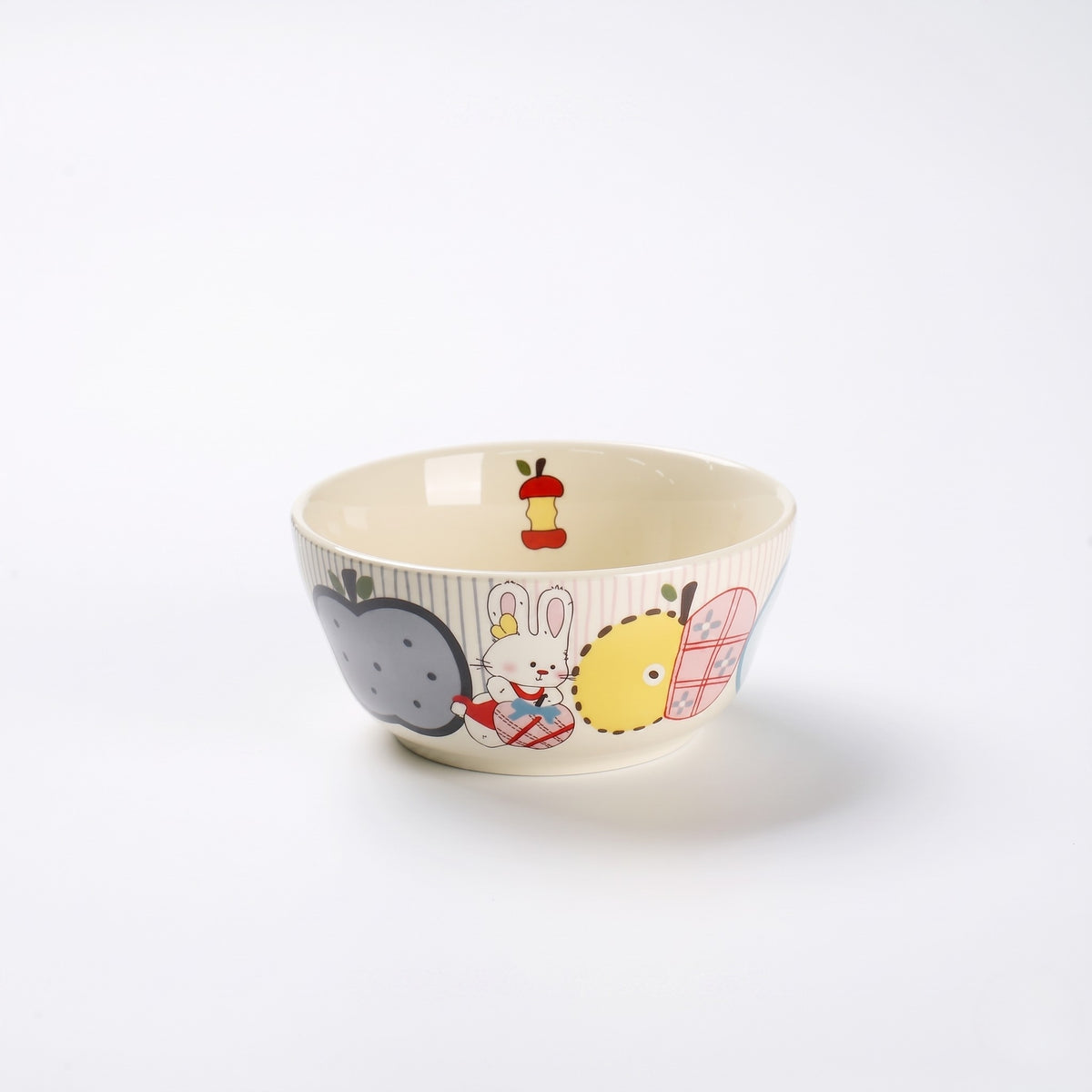 Apple Rabbit Series Ceramic Rice Bowl
