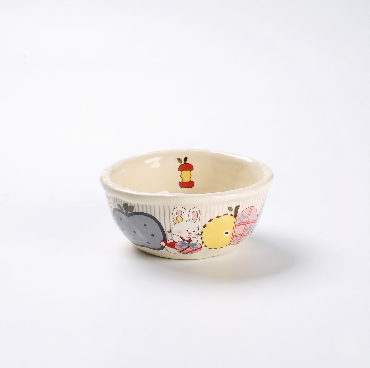 Apple Rabbit Series Ceramic Rice Bowl