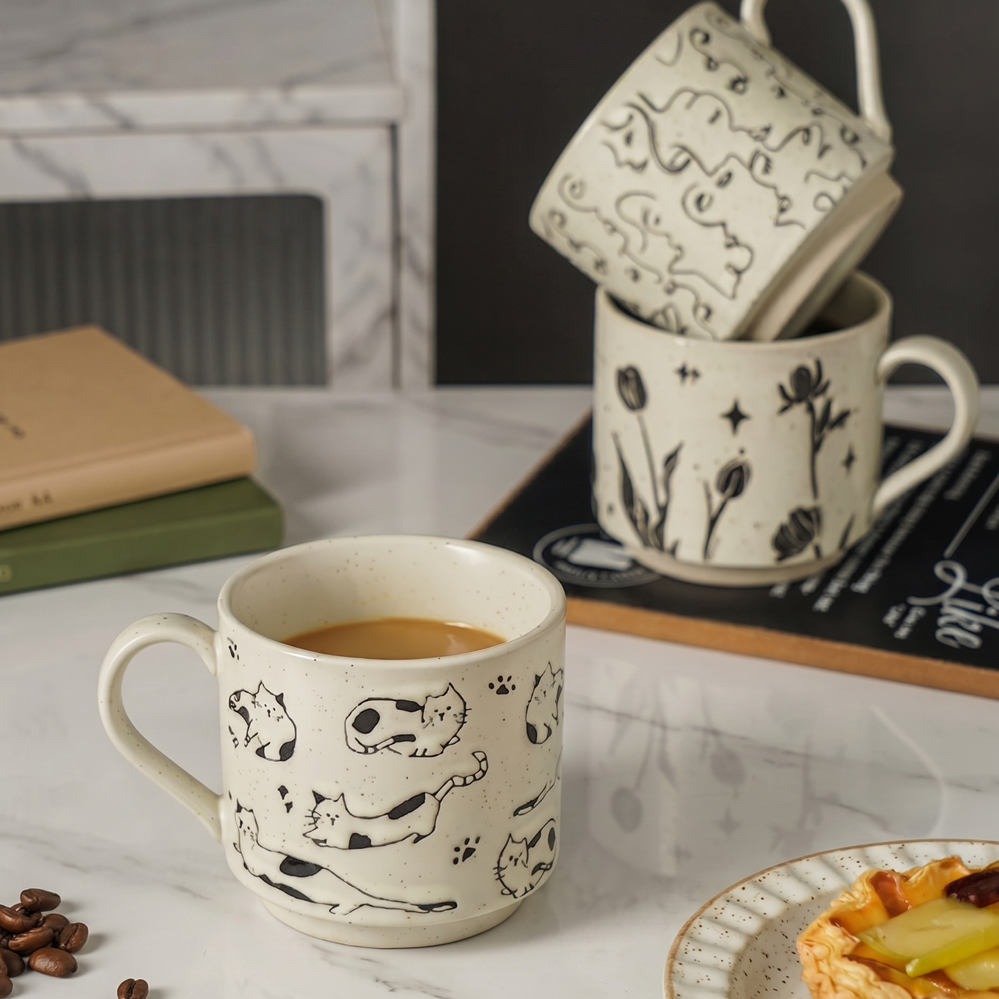 Vintage Style Ceramic Mug · 11.8 oz
