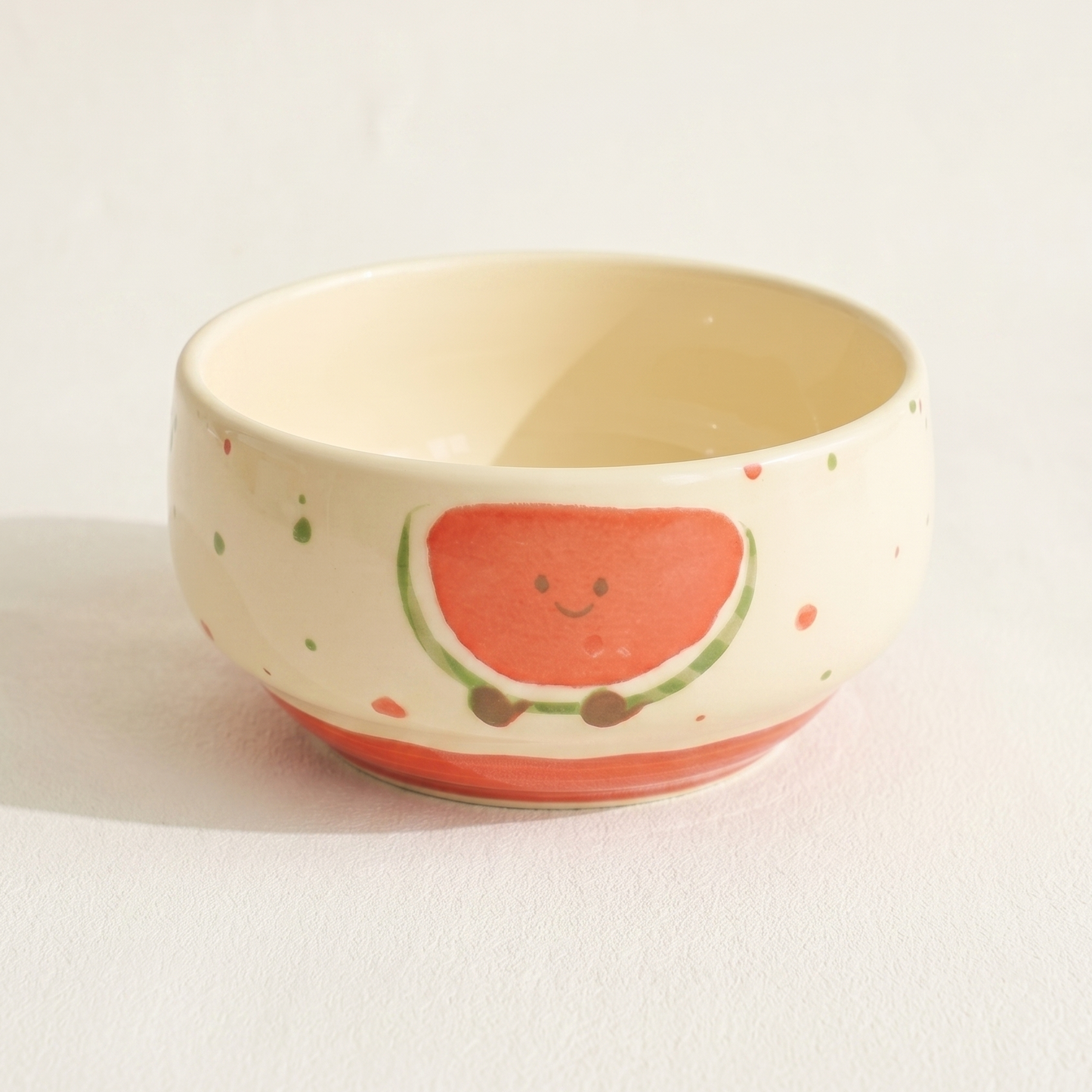 Watermelon Illustrated Ceramic Rice Bowl variant - MoriMori Home